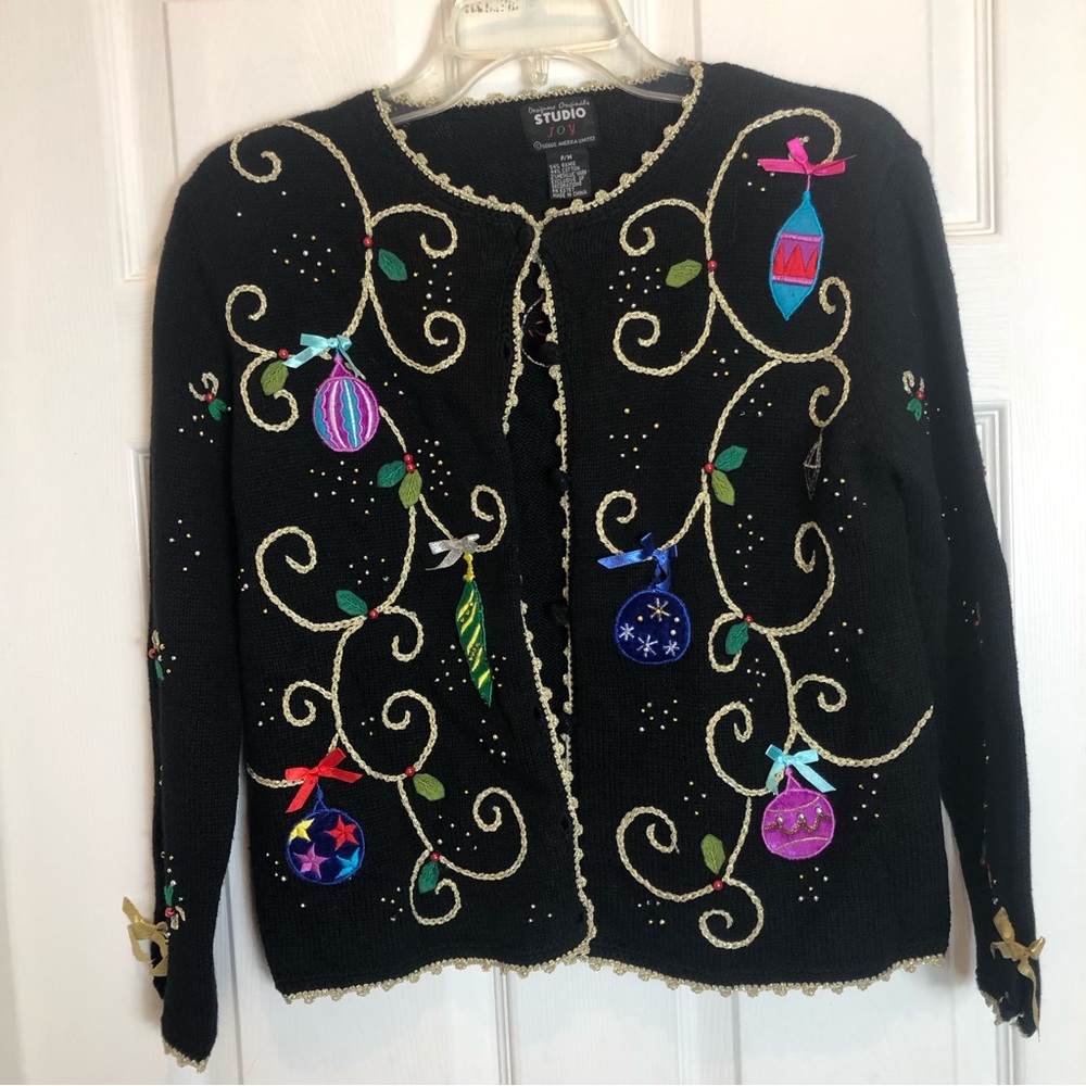 Designs Original Studio Joy Christmas Sweater  Size P/M